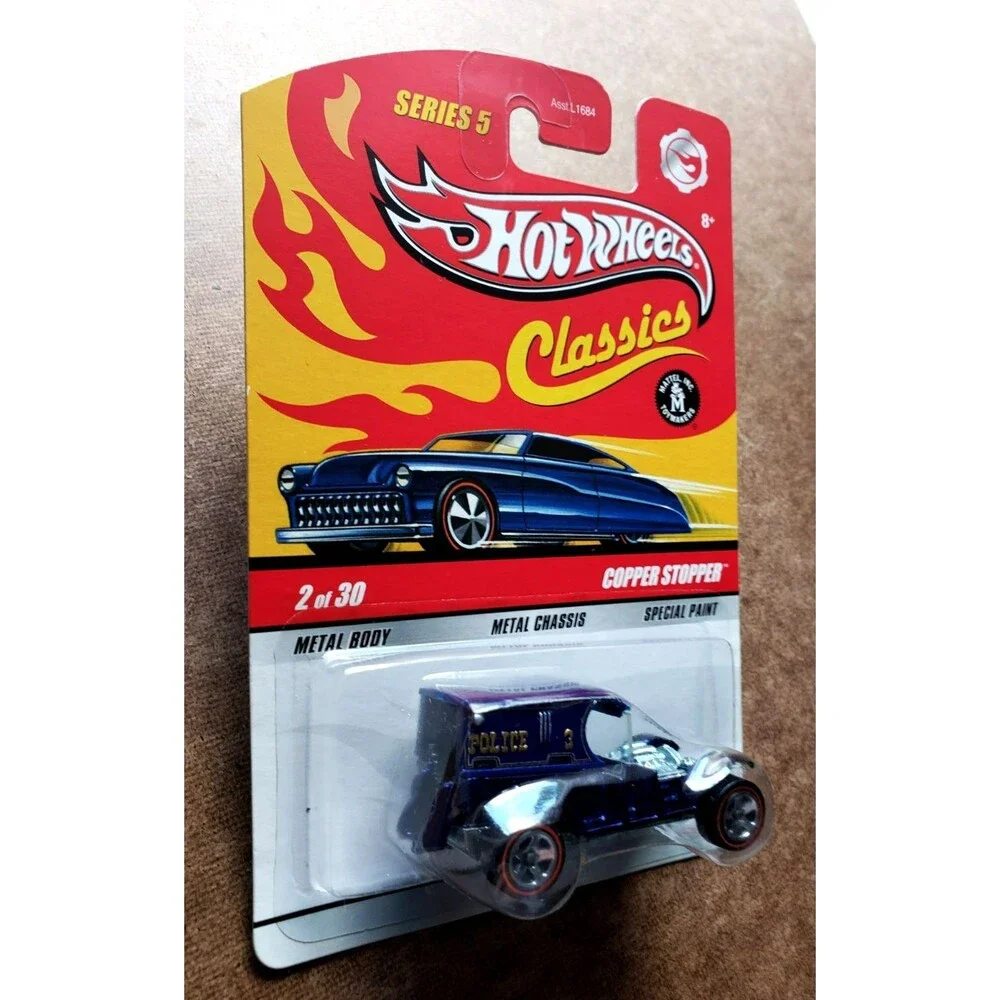 2009 Hot Wheels COPPER STOPPER Spectraflame Dark Blue CLASSICS SERIES 5 #2/30 RL